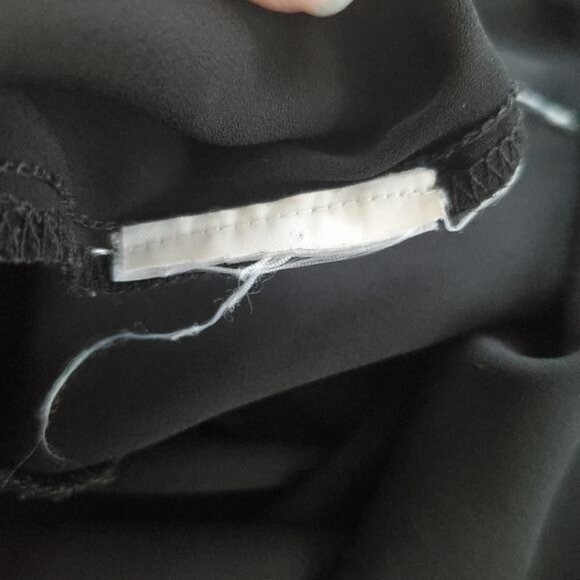 BCBGENERATION Womens Top XSmall Sheer Sleeveless Black Crop Knot Front Goth Punk - Picture 10 of 10